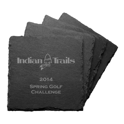 Set of 4 Slate Coasters - ProActive Sports Tournament Store